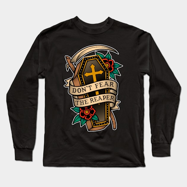 Don't Fear the Reaper Long Sleeve T-Shirt by Deniart